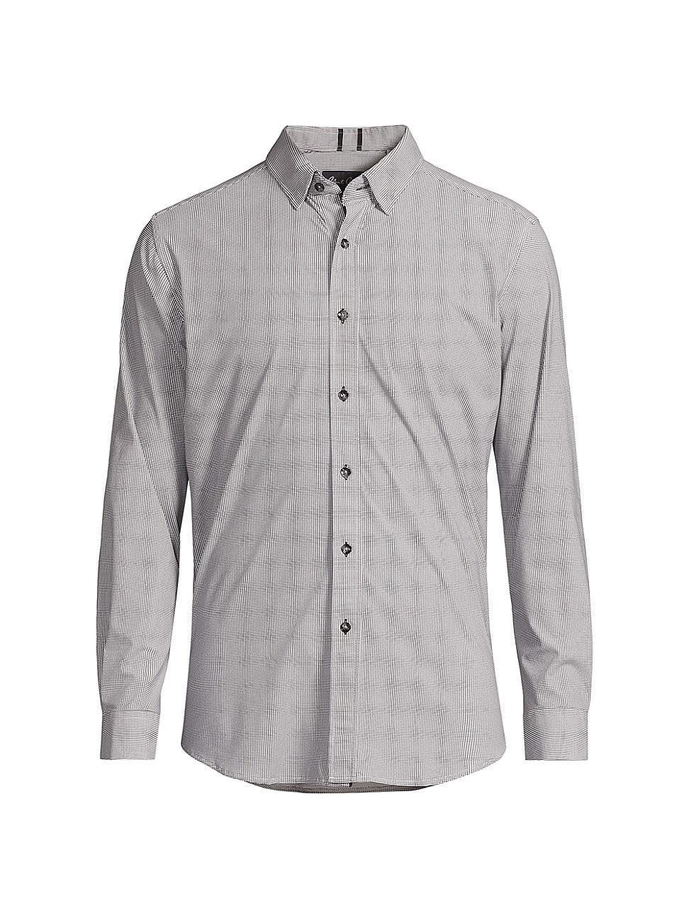 Mens Paxton Houndstooth Button-Front Shirt Product Image