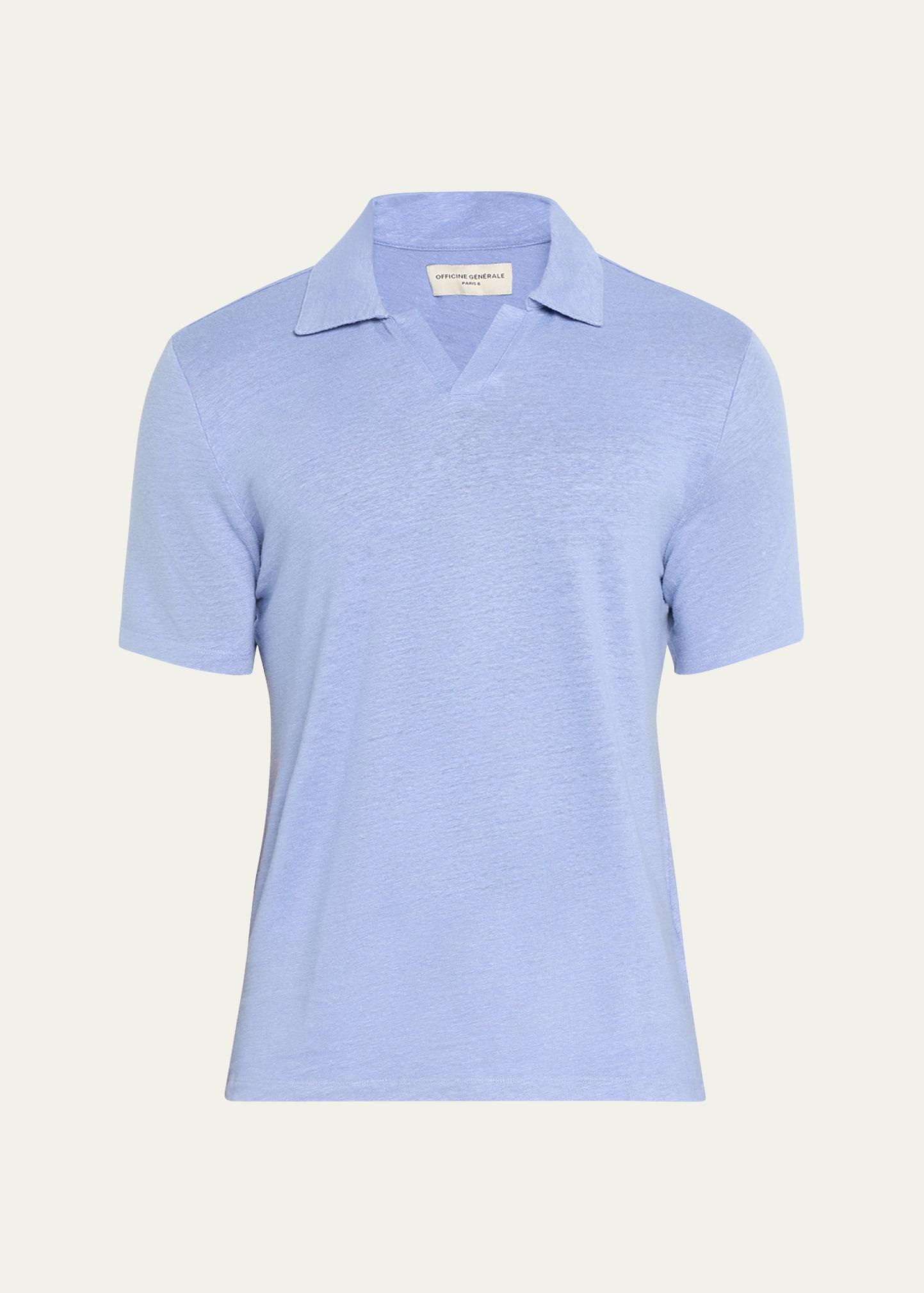 Mens Simon Piece-Dyed Linen Shirt Product Image