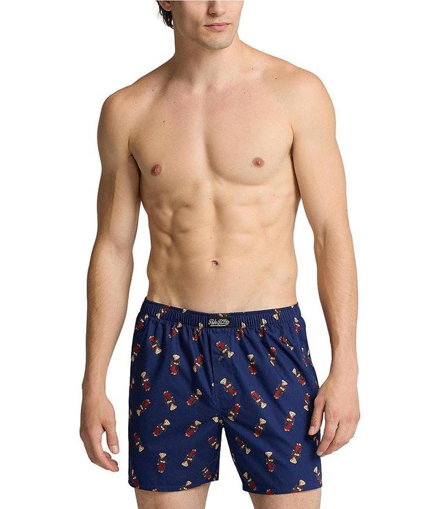 Polo Ralph Lauren Iconic Bear Printed Woven Boxer Briefs Product Image