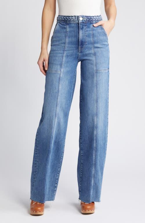 Frame High Rise Wide Leg Jeans in Daphne Blue Product Image