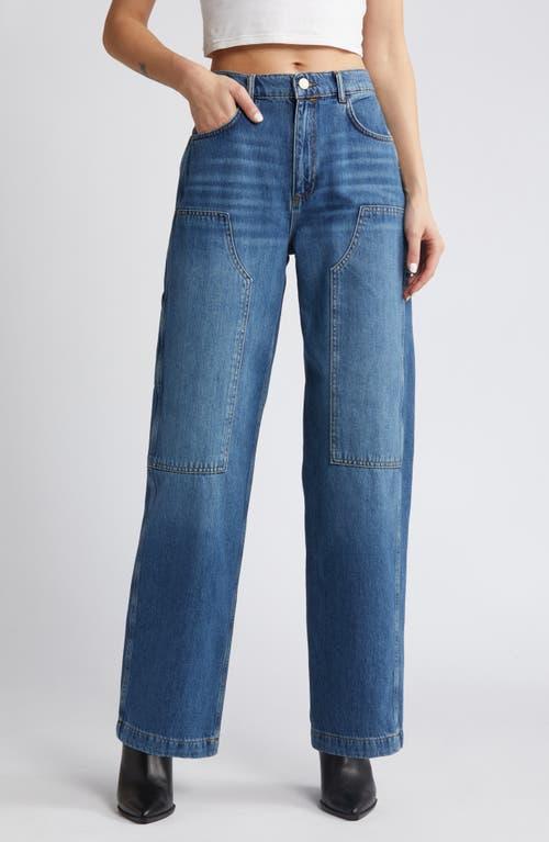 AllSaints Mia Carpenter Jean (Mid Indigo) Women's Jeans Product Image