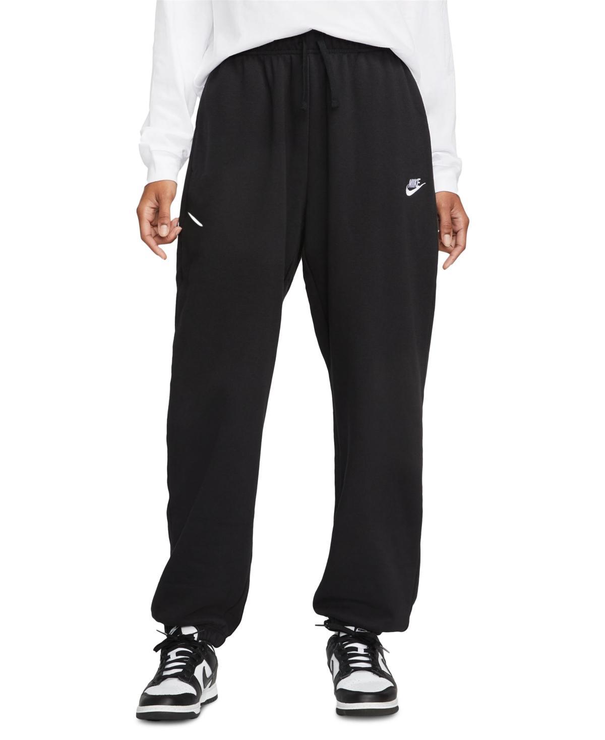 Womens Nike Sportswear Oversized Club Fleece Sweatpants Gray Grey Product Image