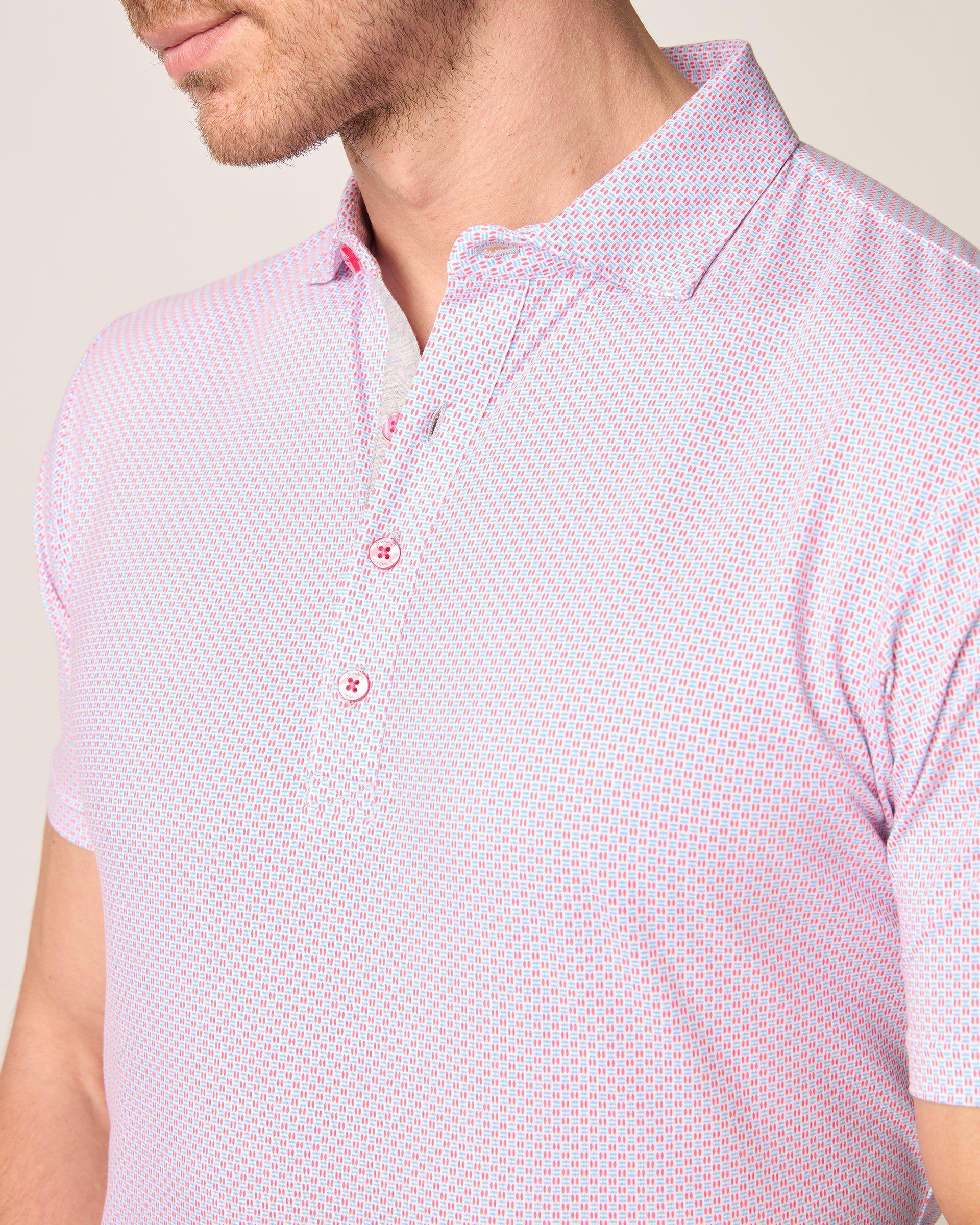 johnnie-O Linxter Cotton Blend Performance Polo - Elliott Product Image