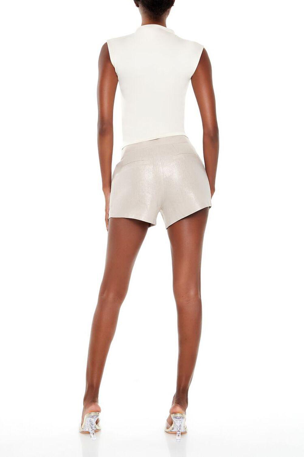 Linen-Blend Glitter Shorts | Forever 21 Product Image