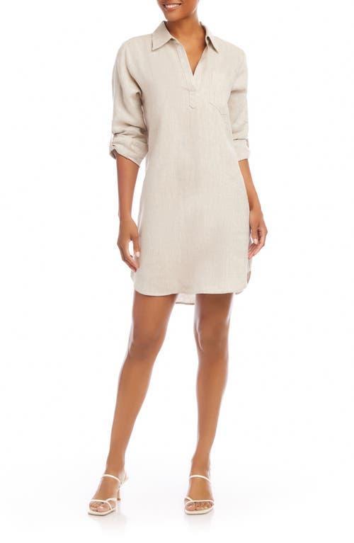 Karen Kane Women's Petite Size Linen Shirtdress, , 100% Linen Product Image