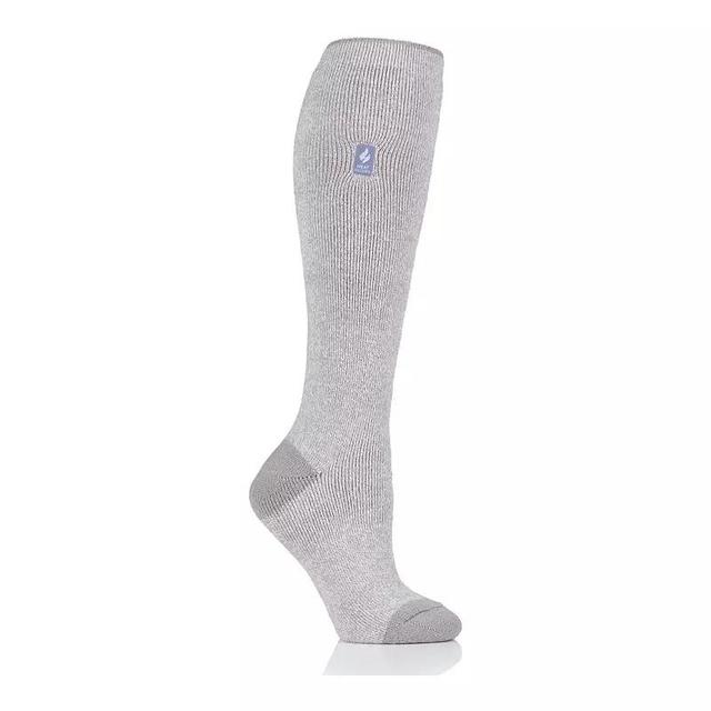 Womens Heat Holders Lite 5x Warmer Long Midweight Thermal Socks Light Gray Ivory Product Image