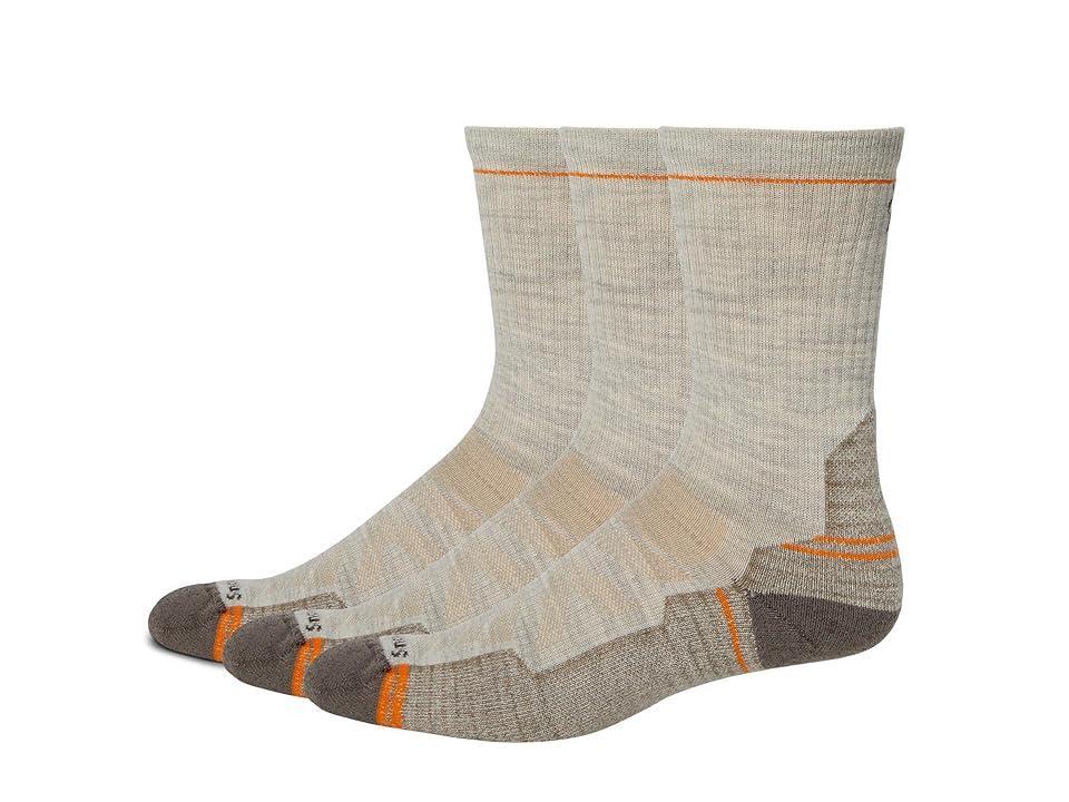 Smartwool Hike Light Cushion Crew Socks 3-Pack (Ash) Men's Crew Cut Socks Shoes Product Image