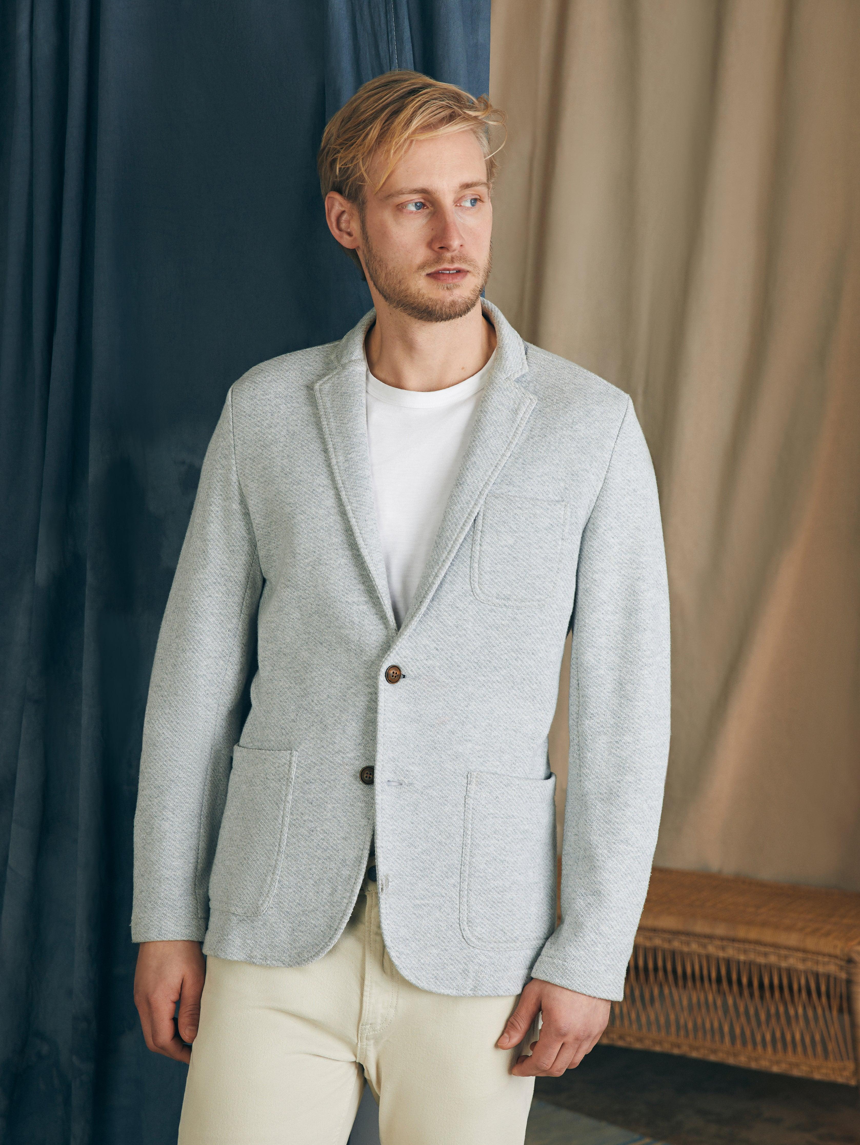 Inlet Knit Blazer - Heather Grey Male Product Image