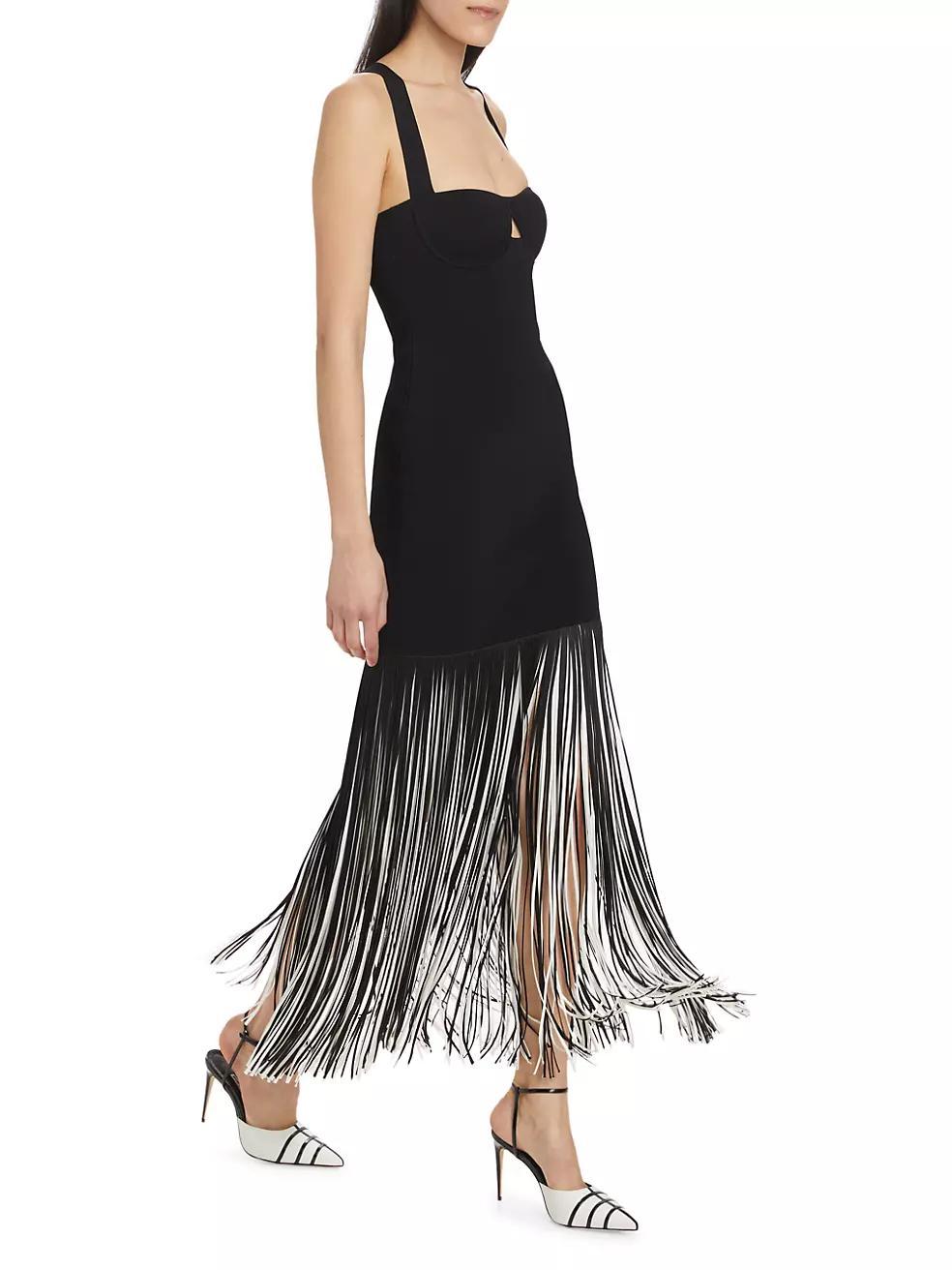 Mia Fringe Maxi Dress Product Image