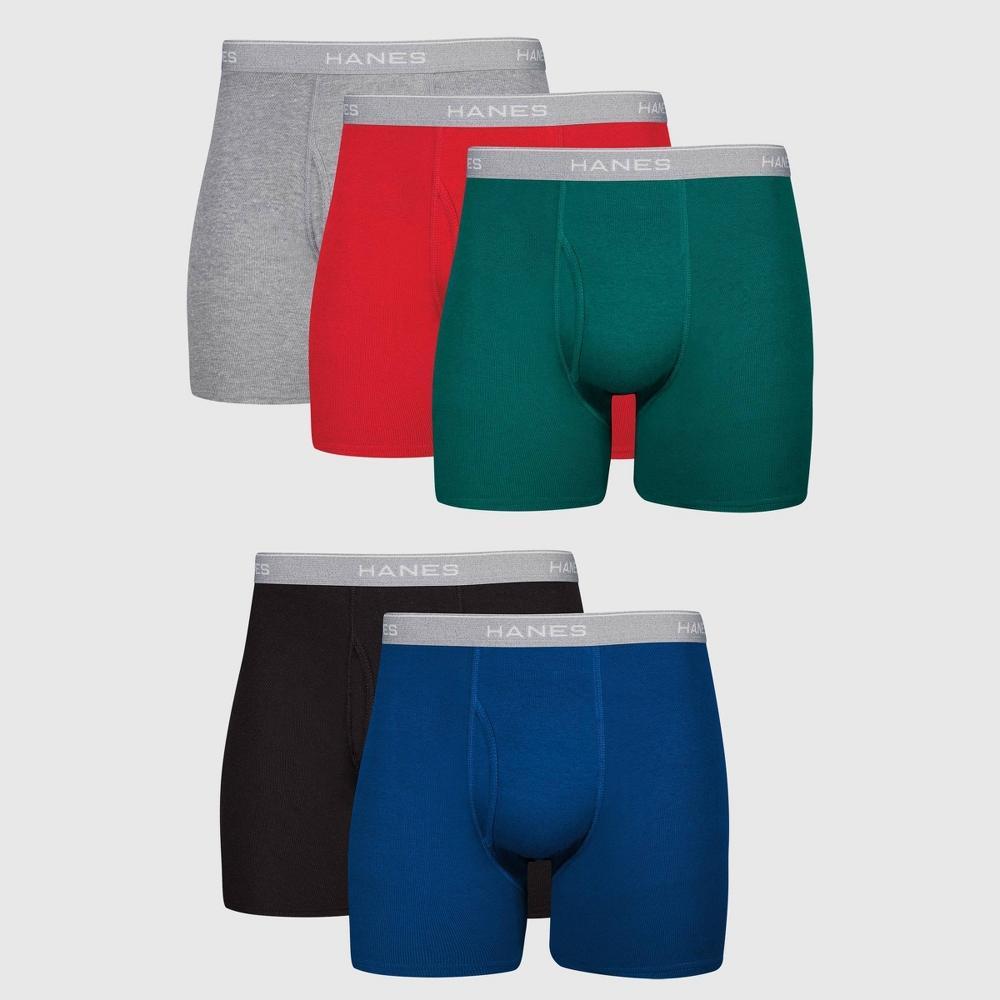 Hanes Mens 5pk Boxer Briefs - Colors May Vary L Product Image