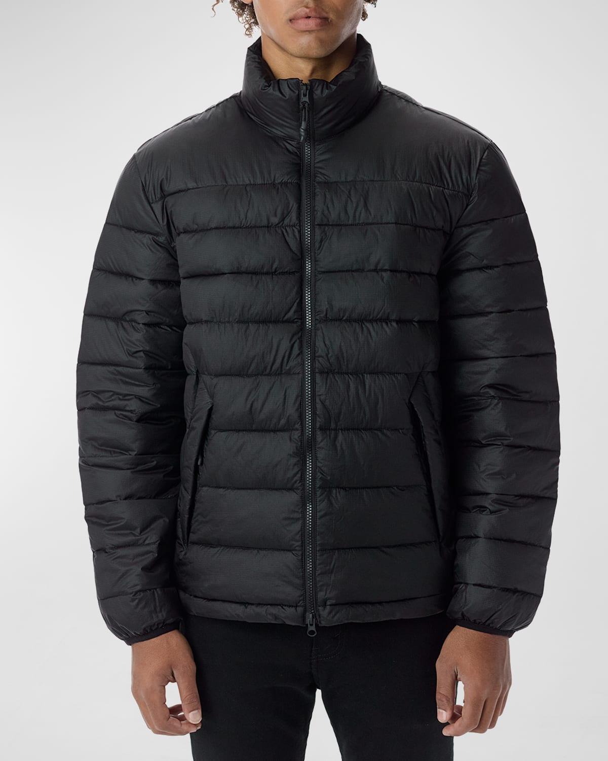 Mens Packable Funnel-Neck Puffer Jacket Product Image