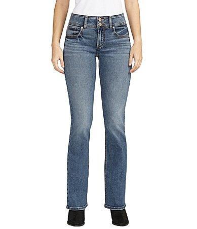 Silver Jeans Co. Suki Curvy Mid Rise Slim Bootcut Jeans Product Image