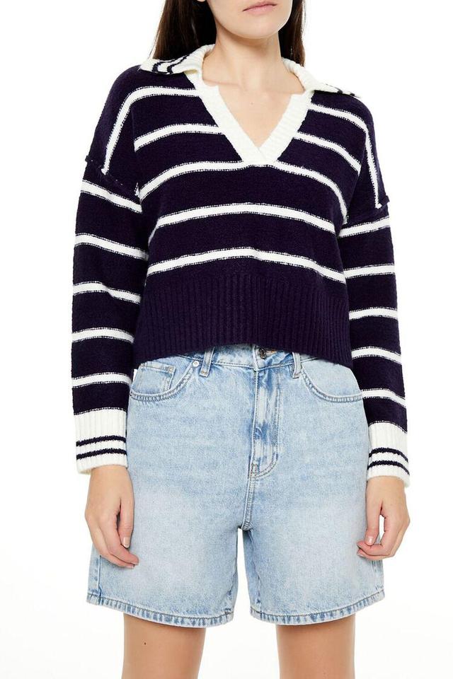 Striped V-Neck Sweater | Forever 21 Product Image