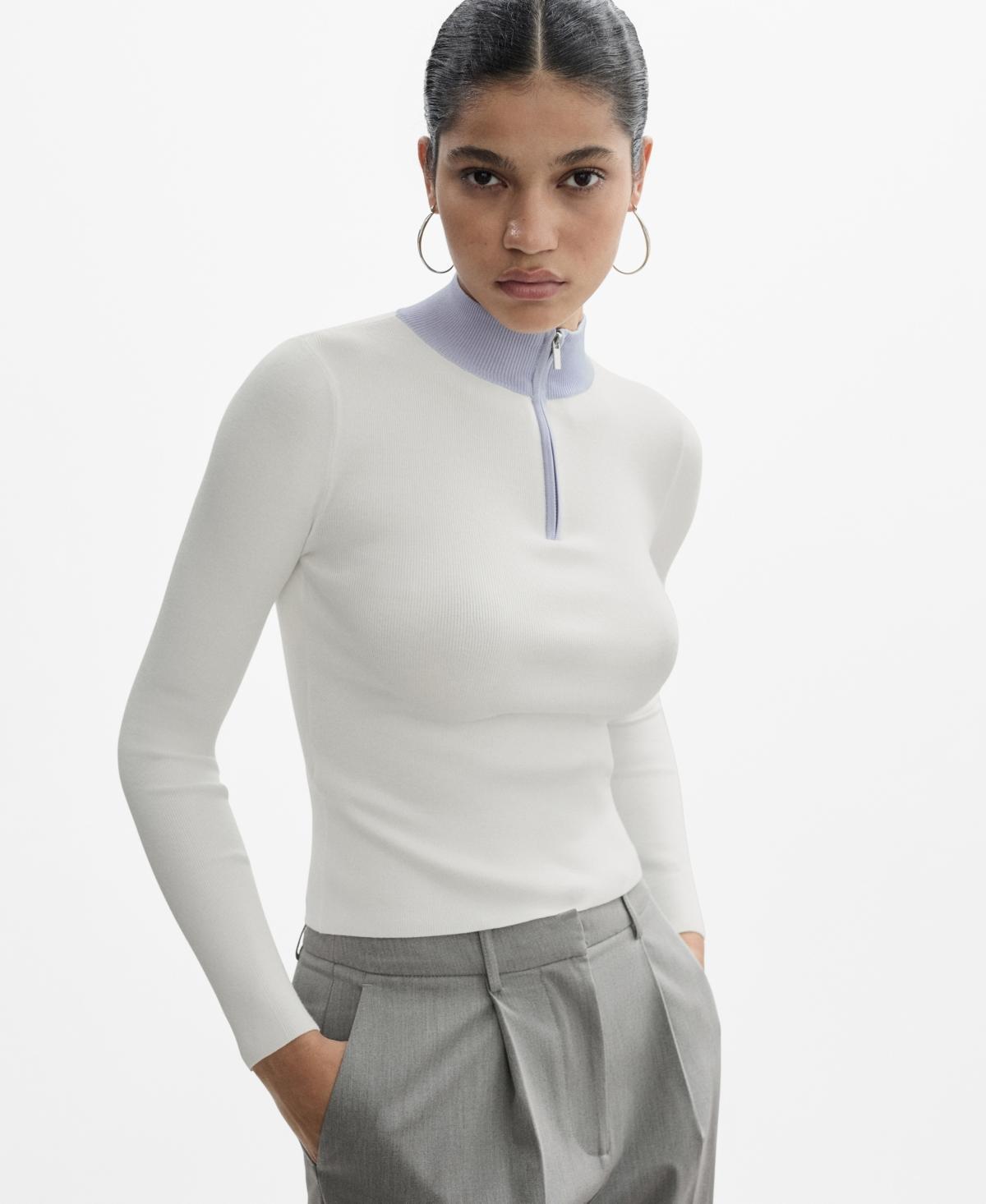 Mango Womens Zip Neck Jumper product image