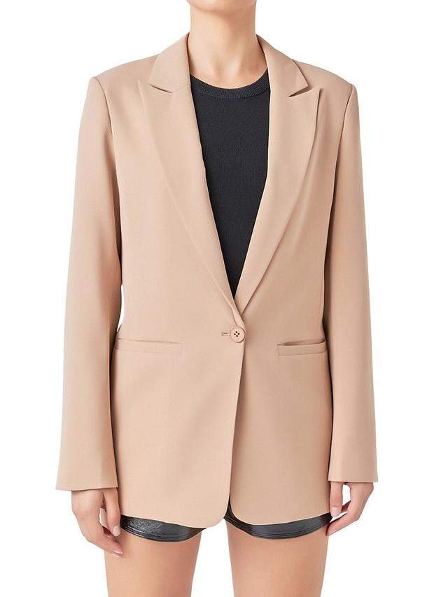 Womens Single Breasted Blazer Product Image