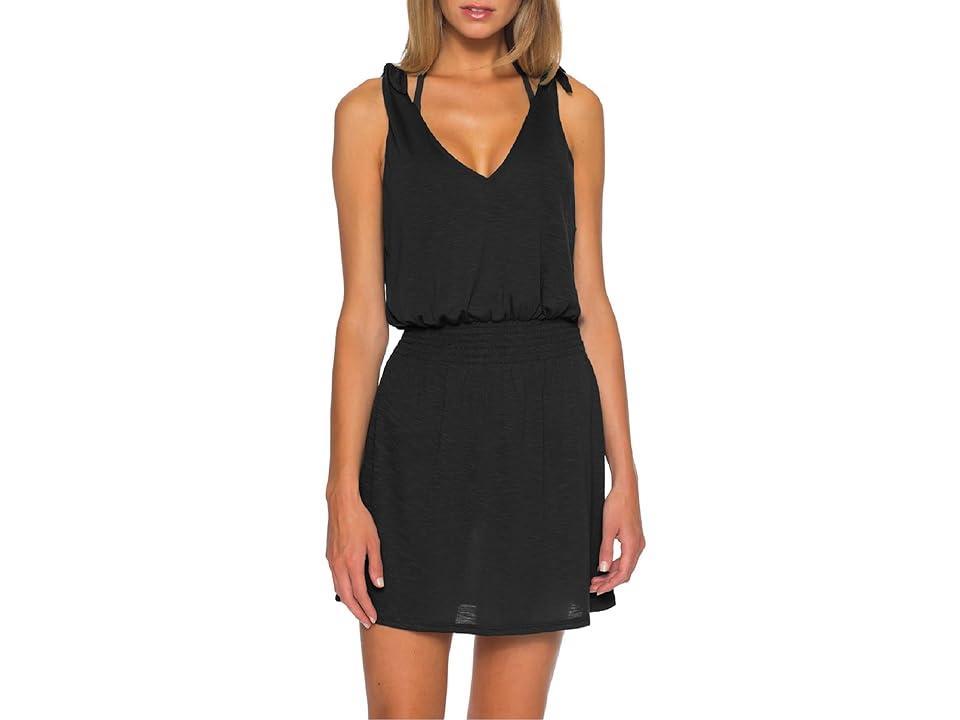 BECCA Breezy Basics Tie Shoulder Dress Cover-Up Women's Dress Product Image