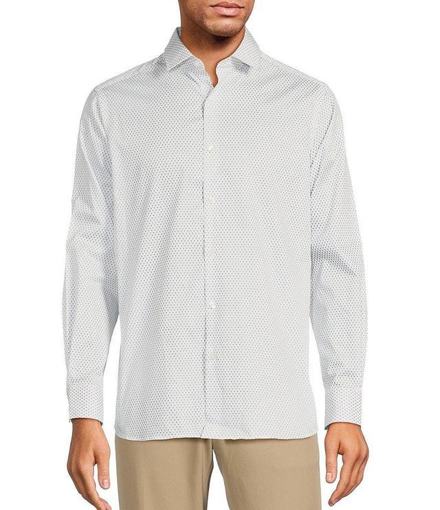 Hart Schaffner Marx Botanica Collection Long Sleeve Geo Print Sport Shirt Product Image