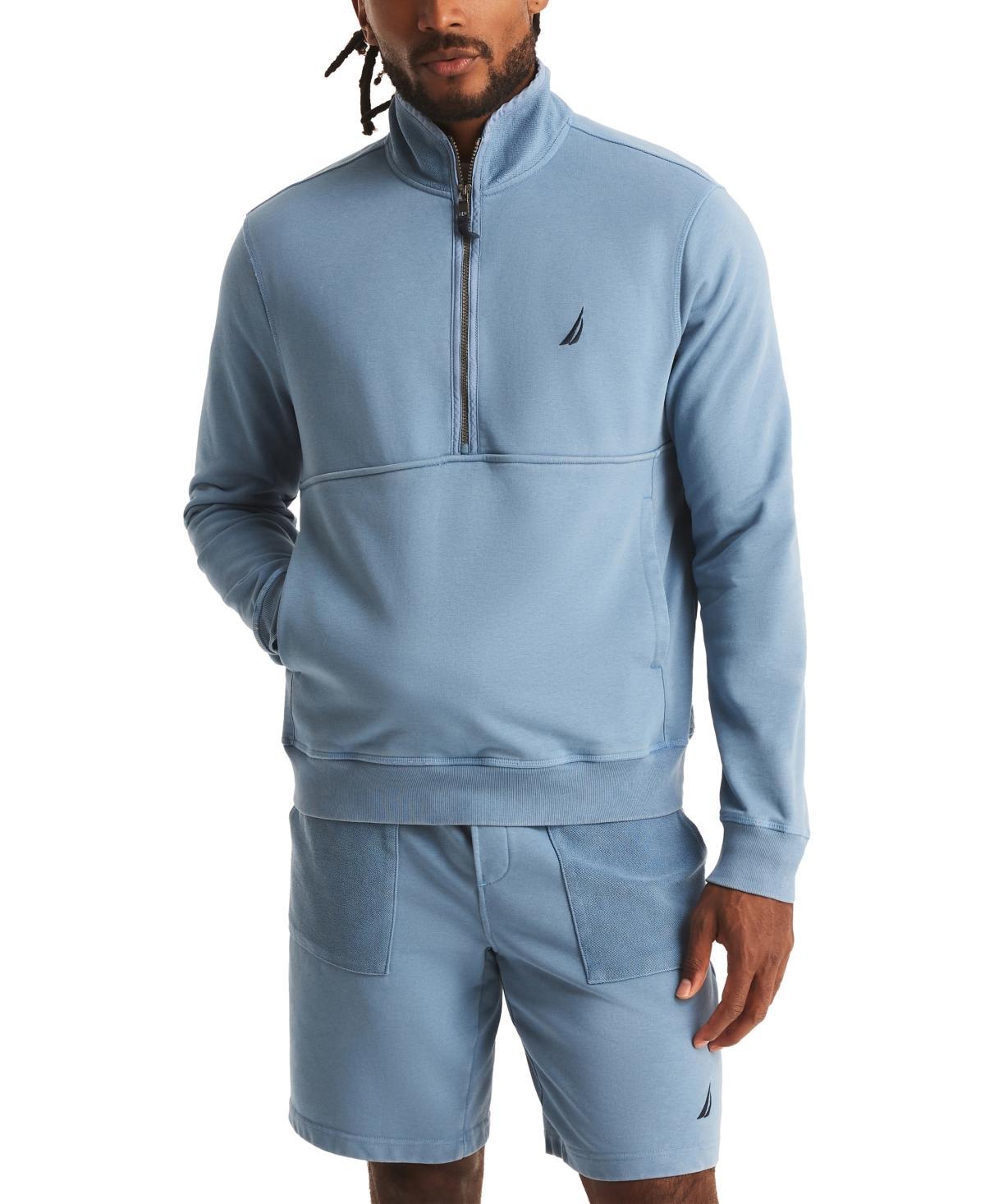 Nautica Mens Long Sleeve Half-Zip Sweatshirt Product Image