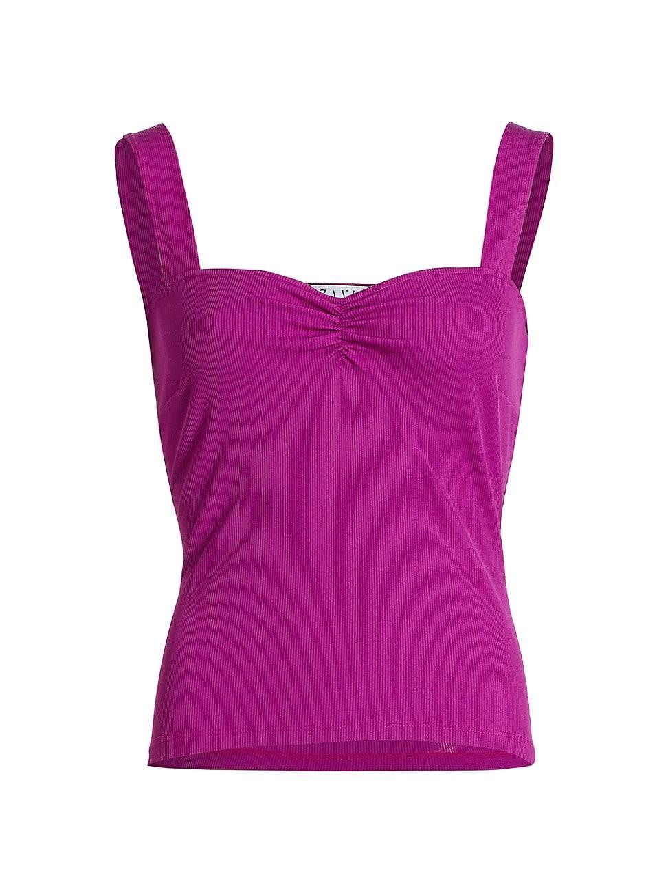 Womens Ruched Jersey Tank Top Product Image