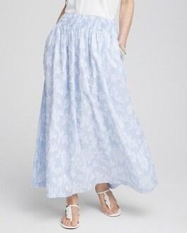 Floral Jacquard Maxi Skirt Product Image