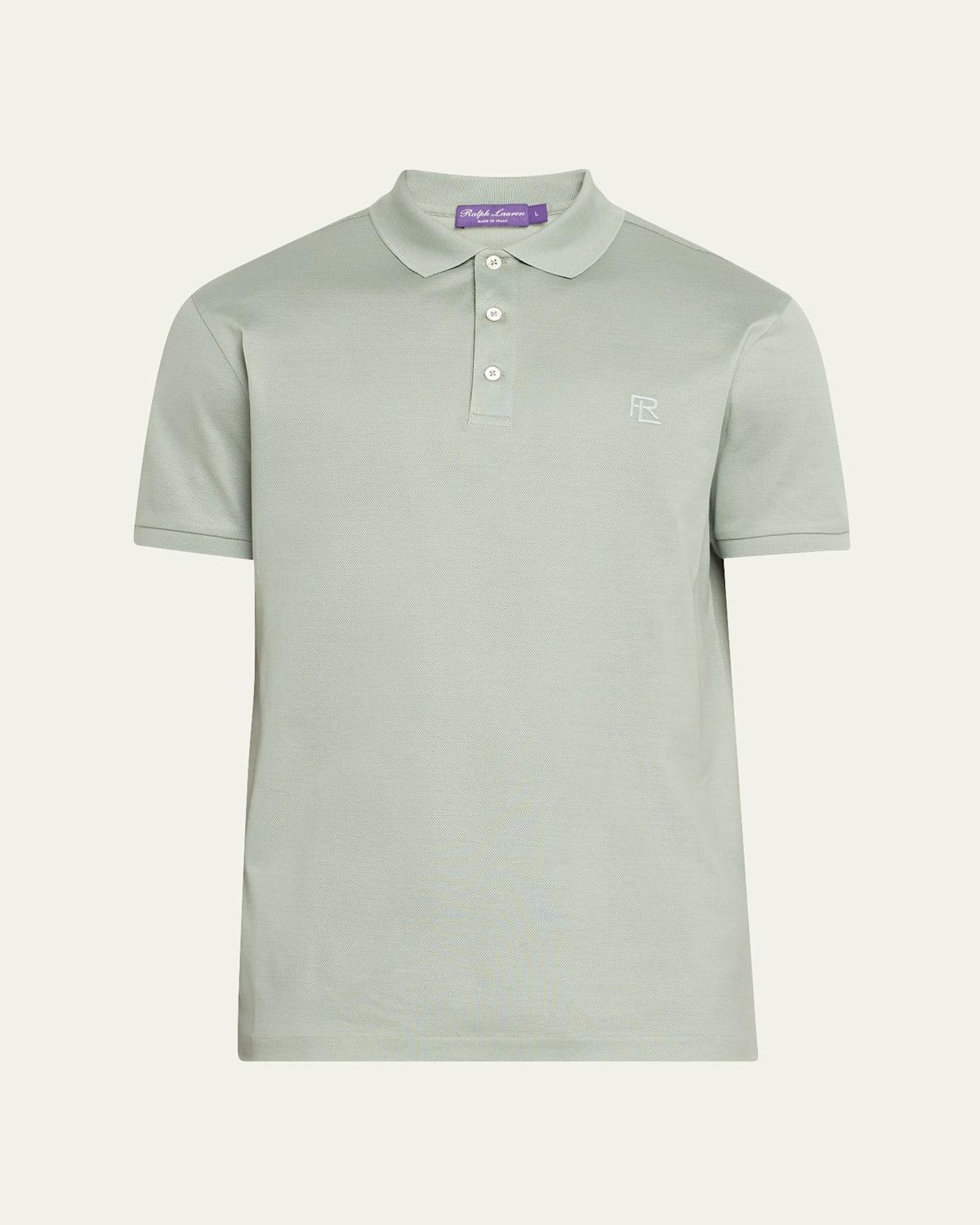 Mens Cashmere-Blend Polo Shirt Product Image