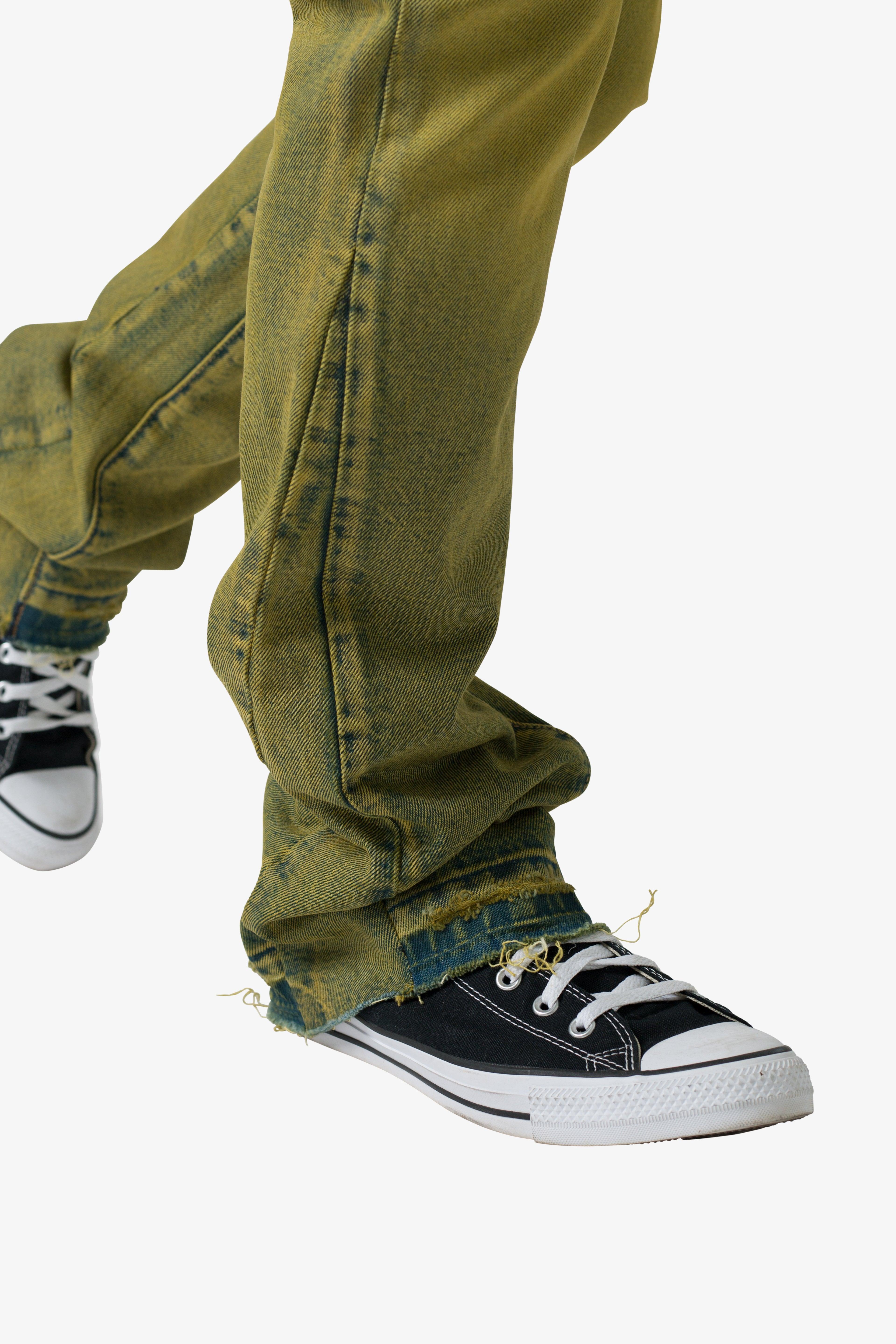 B540 Flare Denim - Olive Product Image