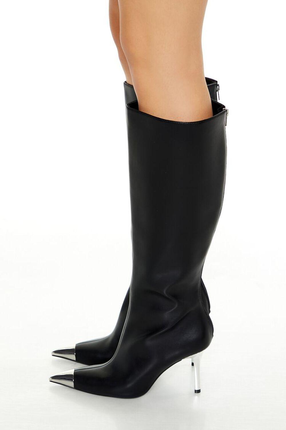 Stiletto Toe Cap Knee-High Boots | Forever 21 Product Image