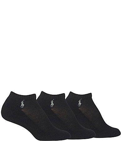 Polo Ralph Lauren Womens Cushioned Mesh-Top Sport Socks 3 Pack product image