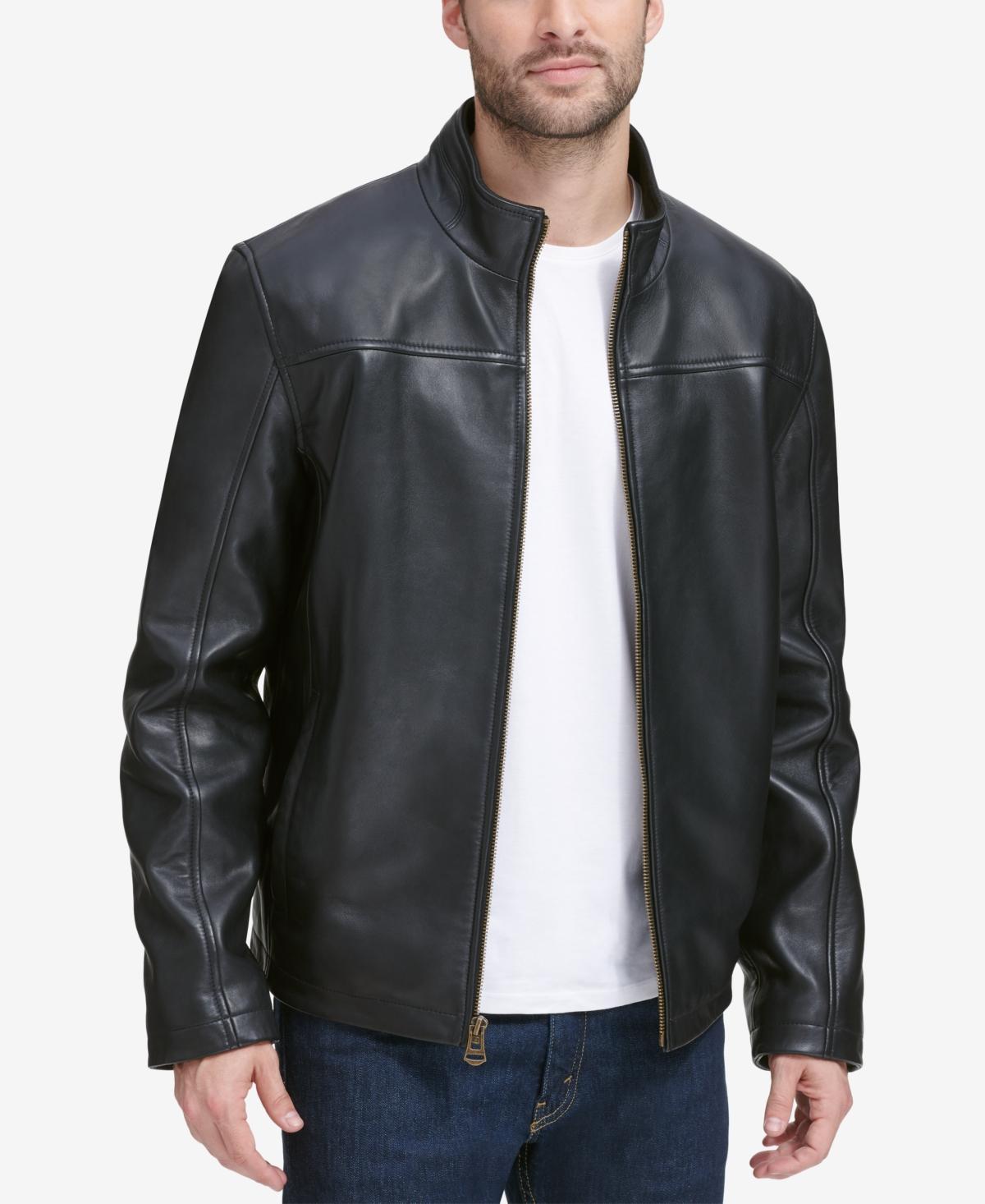 Cole Haan Mens Smooth Leather Jacket, Created for Macys product image