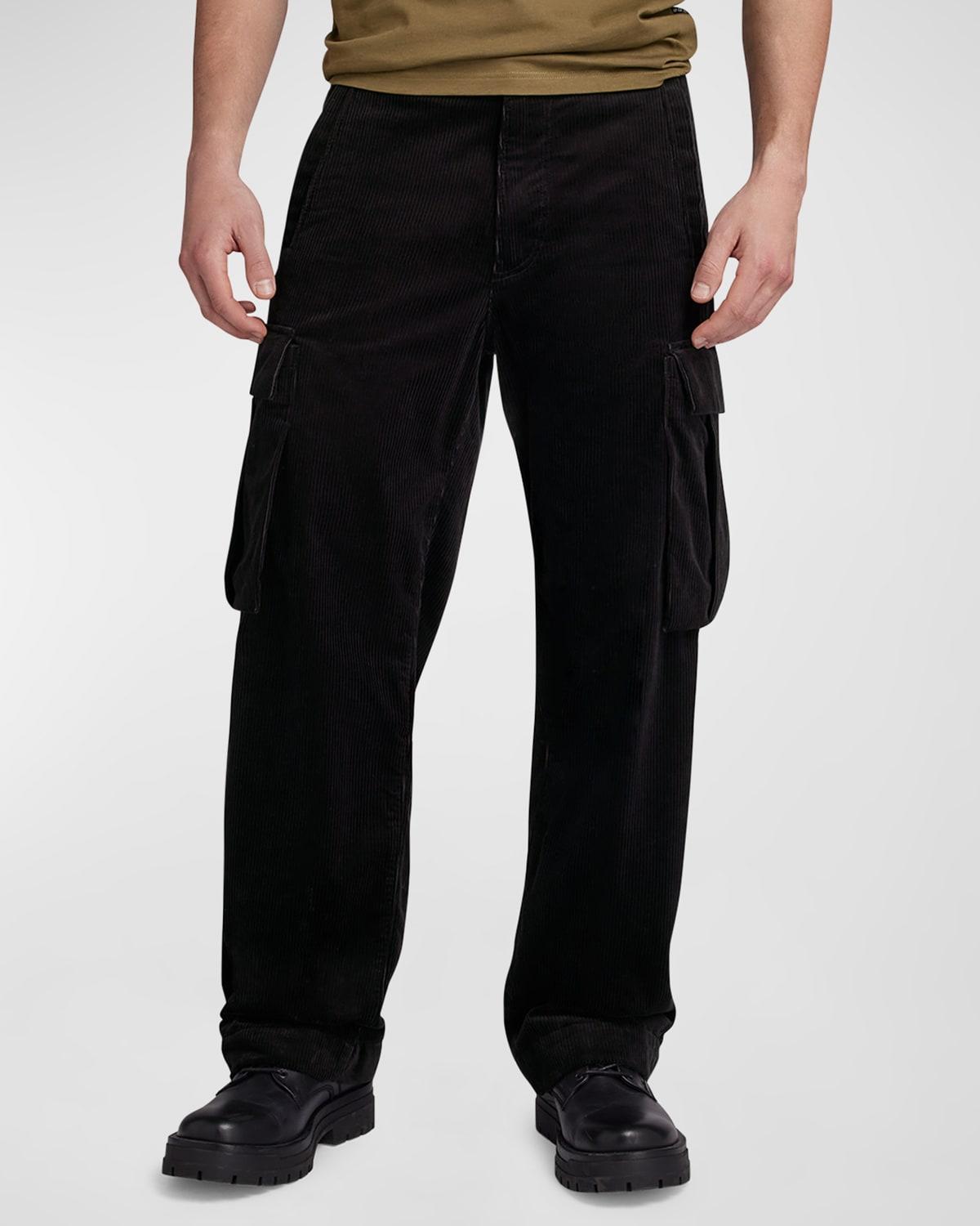 Mens Renato Corduroy Straight Cargo Pants Product Image