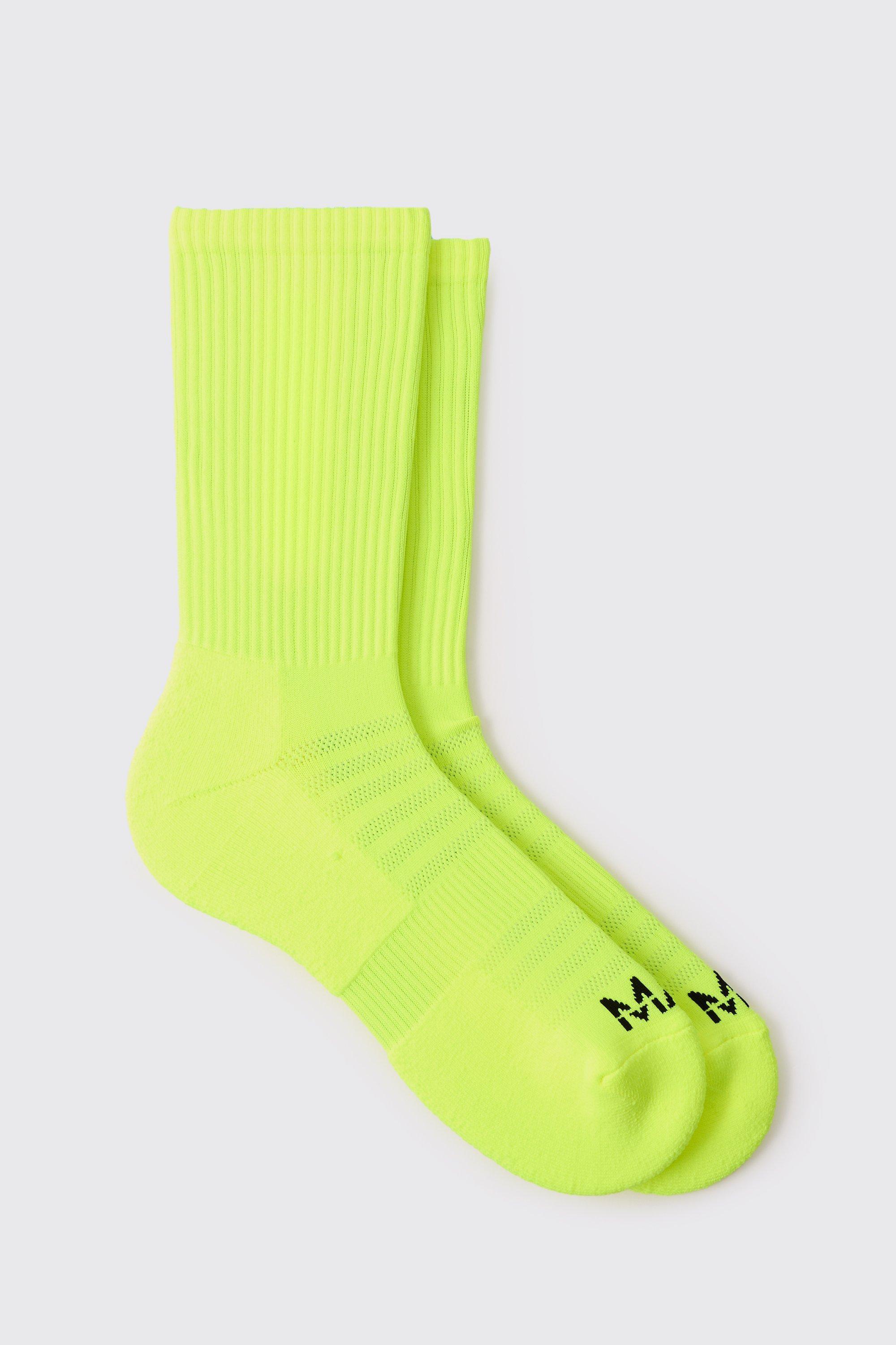 Man Active Neon Running Crew Sock | boohooMAN USA Product Image