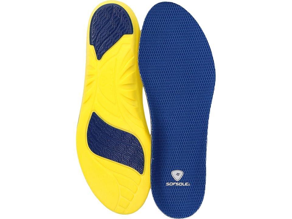 Sof Sole Athlete Insole (Yellow/Blue) Men's Insoles Accessories Shoes Product Image