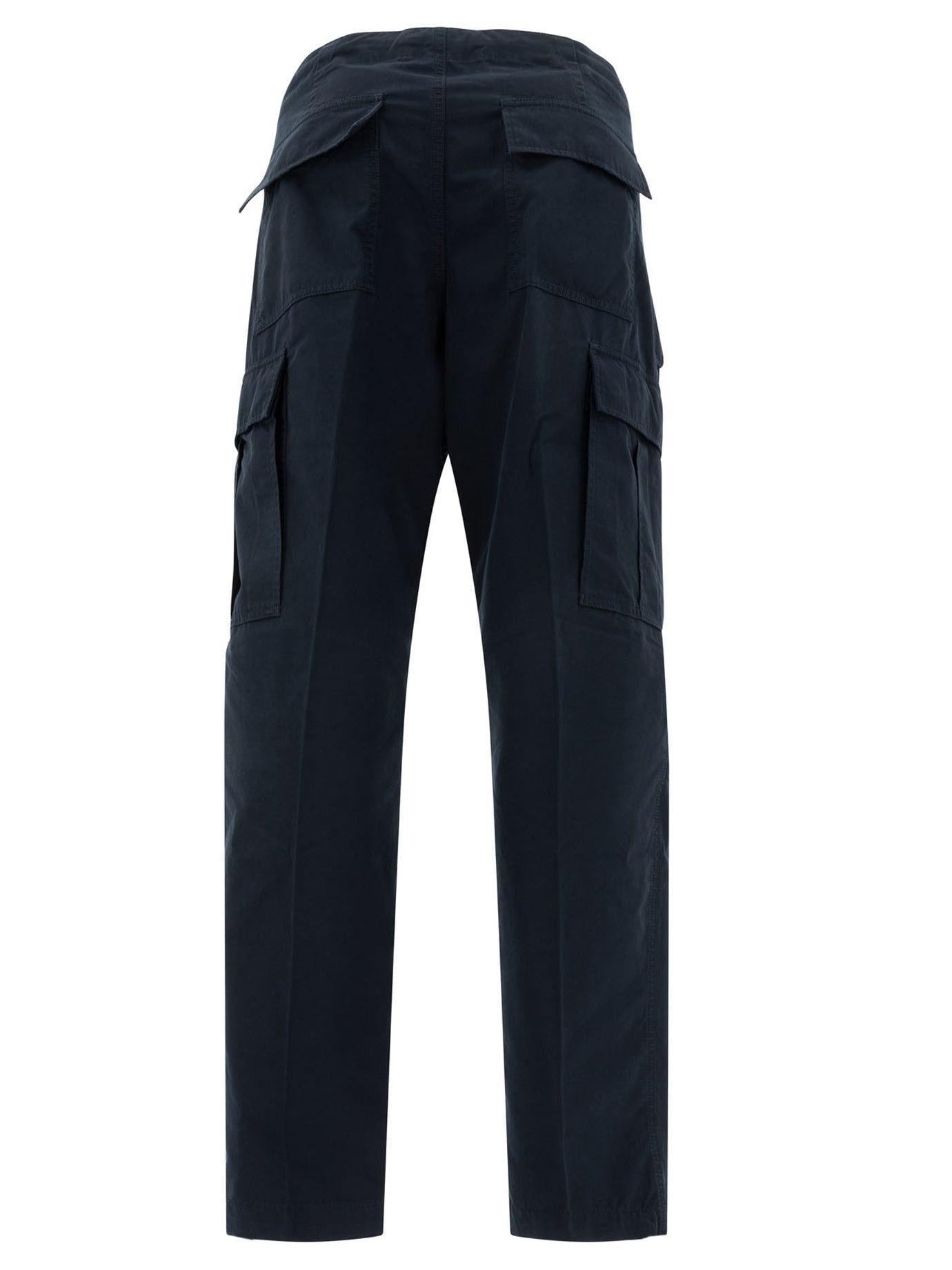 TOM FORD Sophisticated Cotton Trousers For Men In Navy Product Image