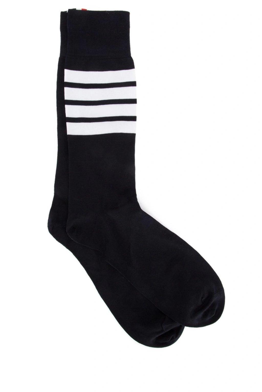 4-bar Crew Socks In Black Product Image