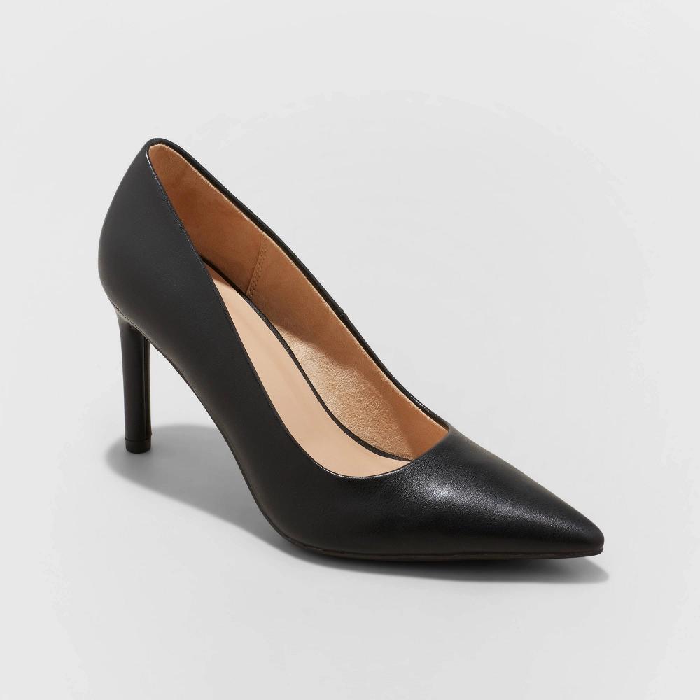 Womens Tara Pointed Toe Wide Width Pumps - A New Day Product Image