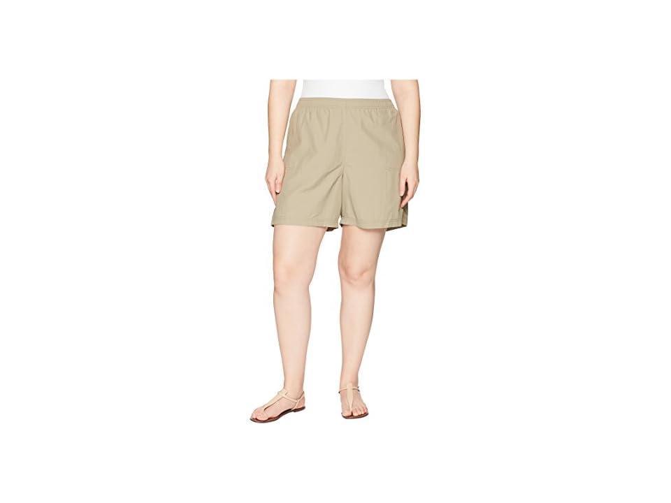 Columbia Plus Size Sandy River Short (Tusk) Women's Shorts Product Image