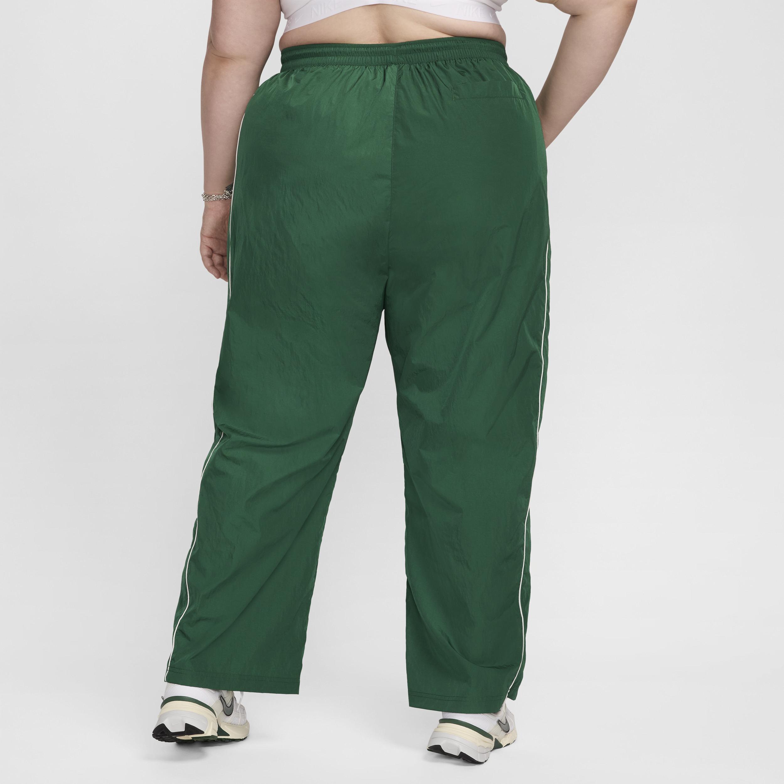 Nike Womens Windrunner High-Waisted Woven Open-Hem Pants (Plus Size) Product Image