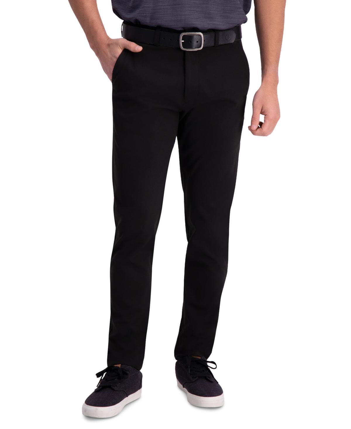 Haggar Mens Active Series Slim-Fit Stretch Solid Casual Pants Product Image