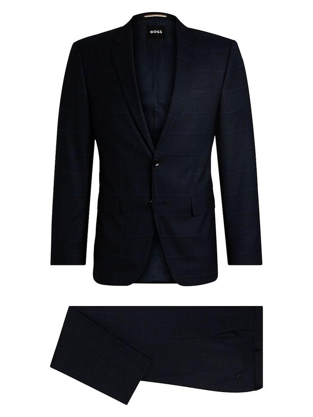 Mens Slim Fit Suit in Checked Wool Product Image