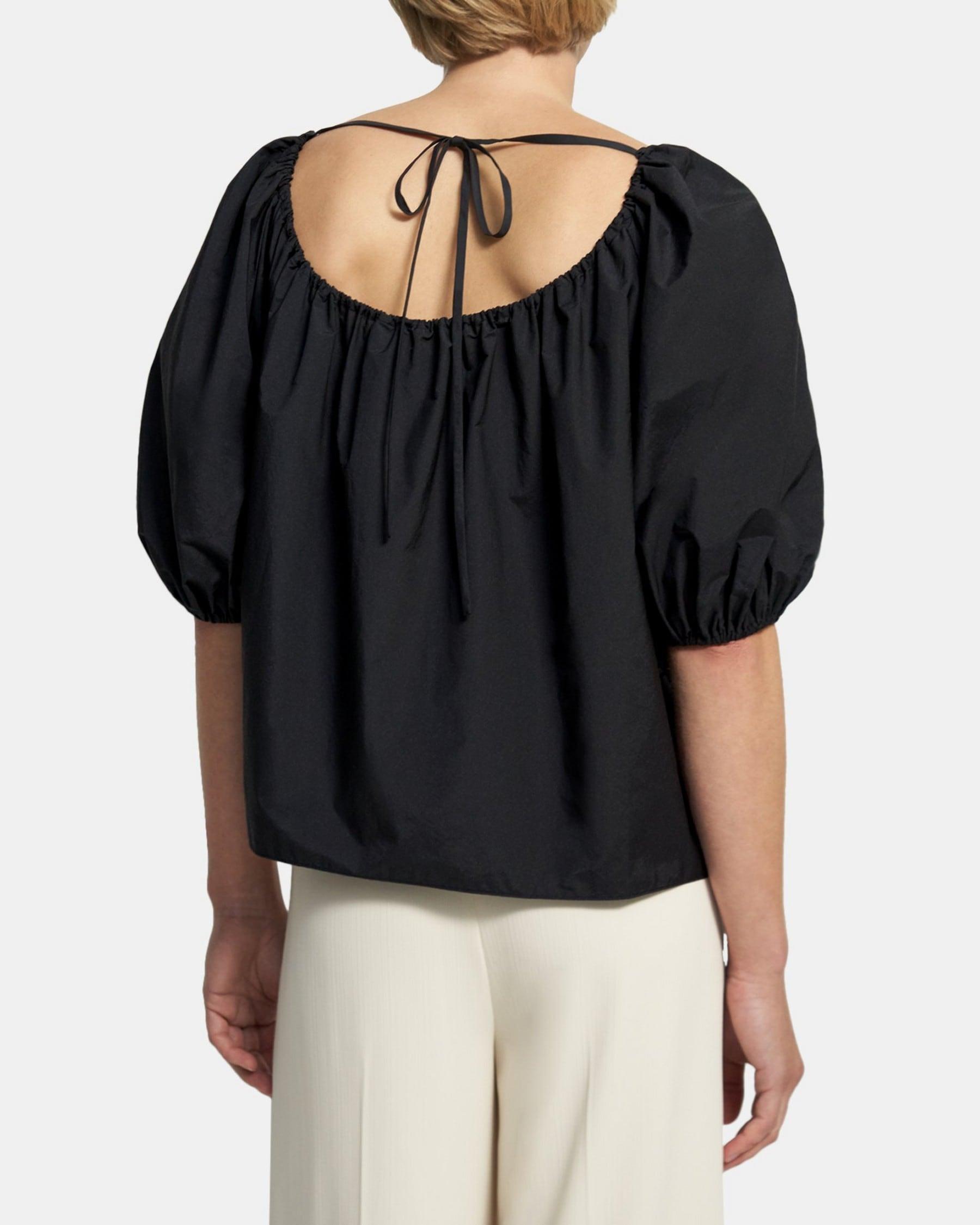 Scoop Neck Top in Cotton Blend Product Image