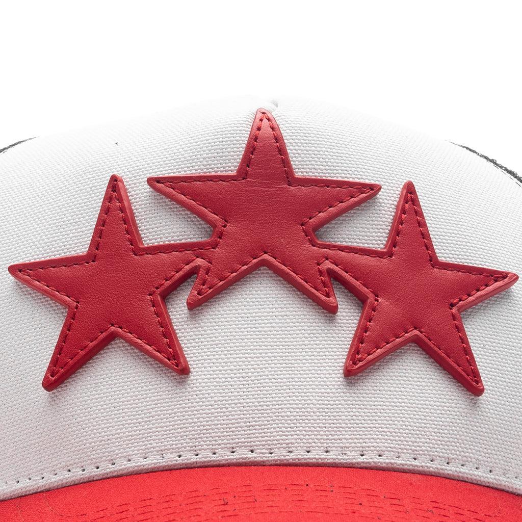 3 Star Trucker Hat - Red Male Product Image