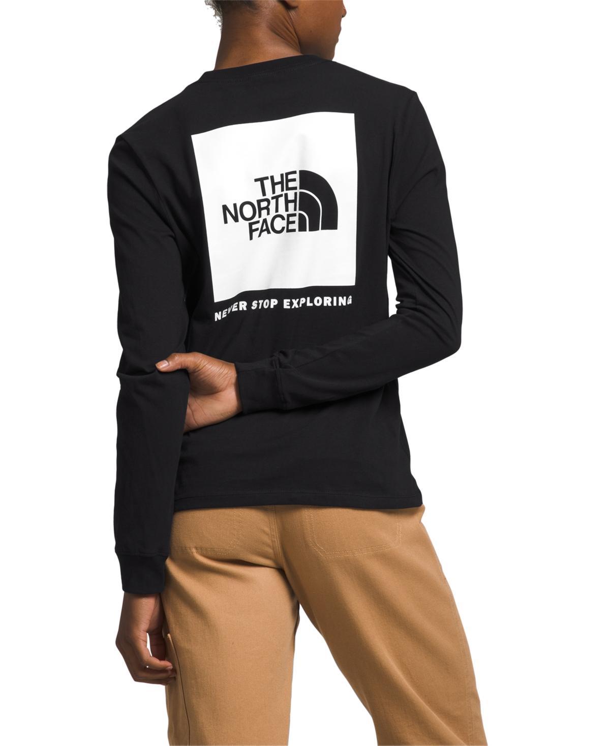 The North Face Womens Box NSE Long Sleeve Graphic T-Shirt , Medium - Womens Outdoor Long-Sleeve Tops at Academy Sports Product Image