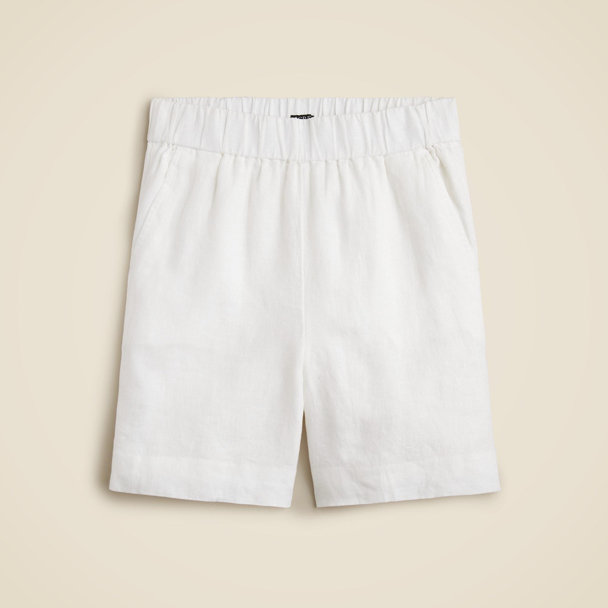 Long Tropez short in linen Product Image