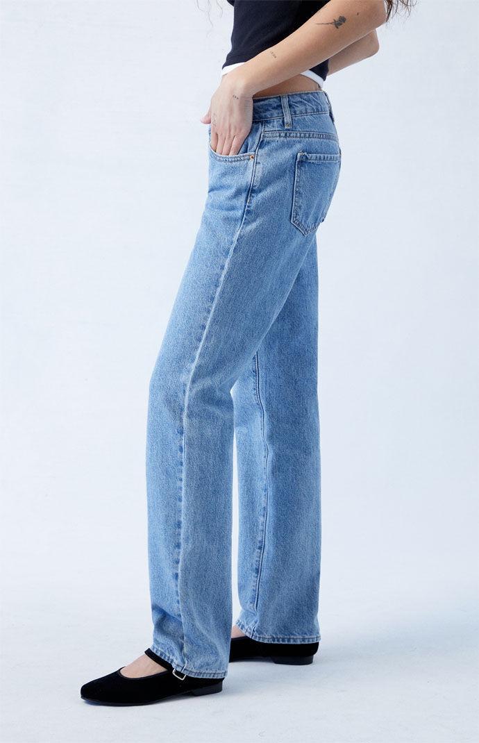 PacSun Womens Medium Low Rise Straight Leg Jeans Product Image