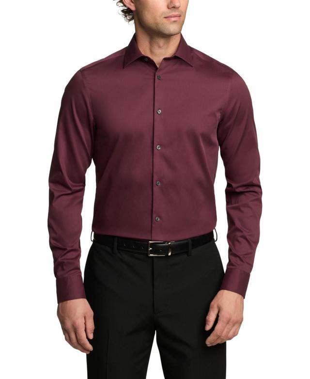 Calvin Klein Steel Mens Slim Fit Pincord Dress Shirt Product Image