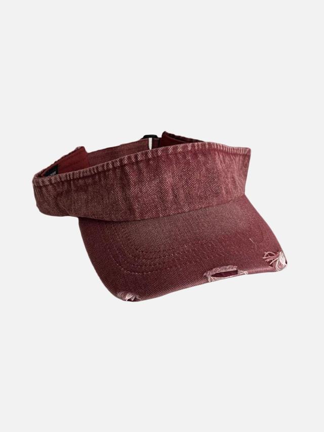 Distressed Washed Denim Visor Product Image