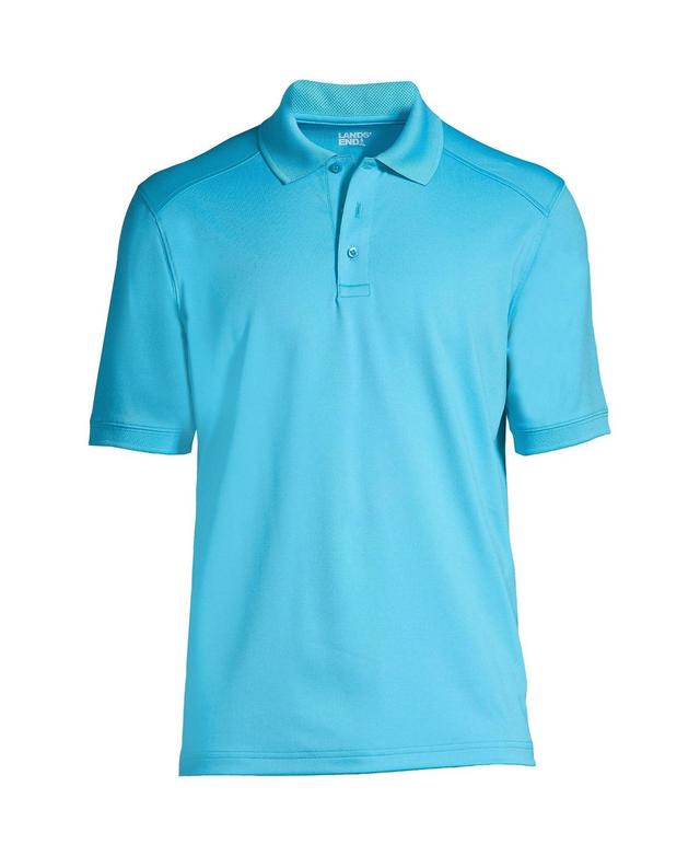 Mens Lands End Short Sleeve Rapid-Dry Active Polo Shirt Green Moss Product Image