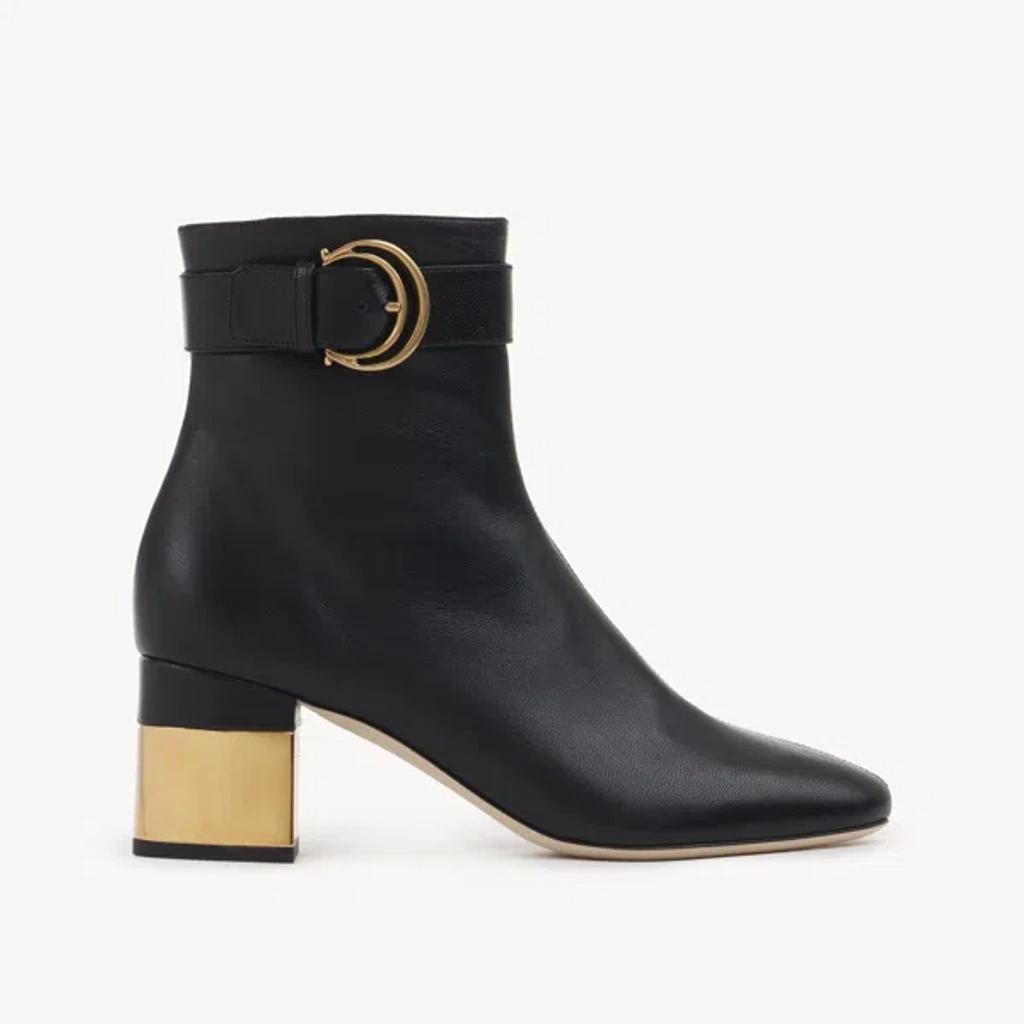 CHLOÉ Alizè Ankle Boot Black Size 3 100% Goatskin product image