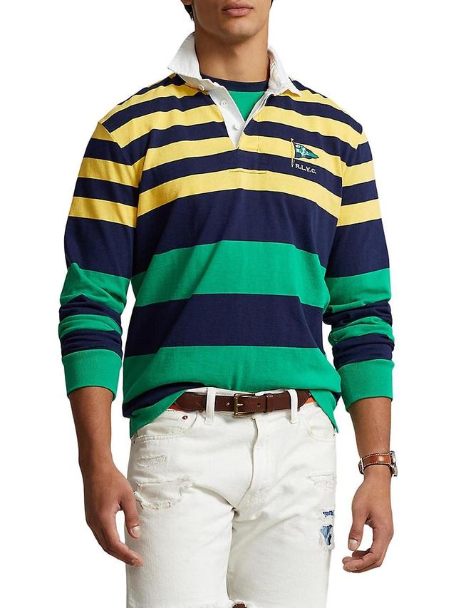 Mens Striped Rugby Shirt Product Image