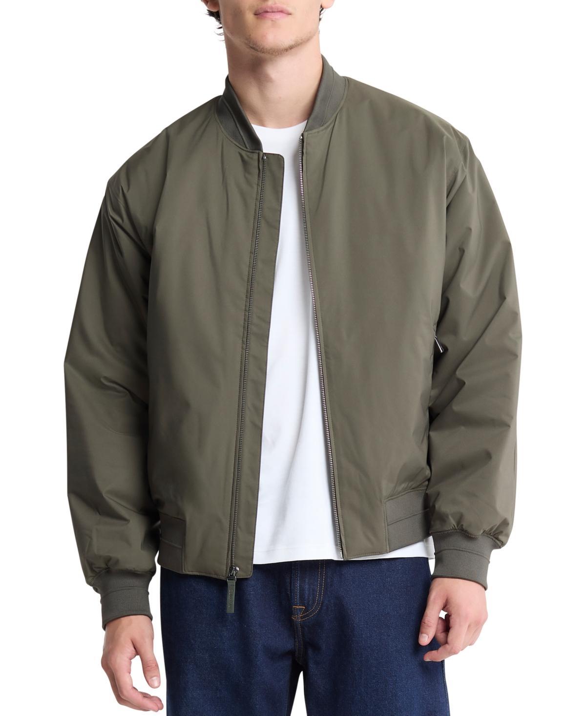 Calvin Klein Mens Hero Long-Sleeve Bomber Jacket Product Image